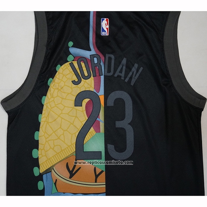 Camiseta KAWS x Jordan x NBA Negro